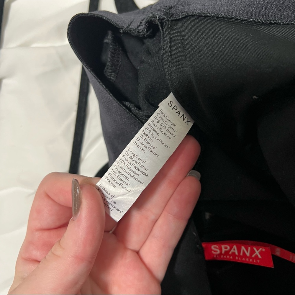SPANX Black Pants with White Trim - Picture 8 of 9